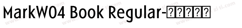 MarkW04 Book Regular字体转换